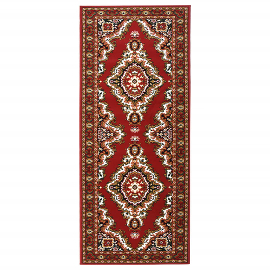 vidaXL Käytävämatto BCF itämainen punainen 100x250 cm