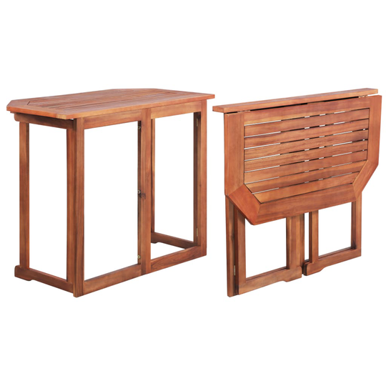 vidaXL Bistropöytä 90x50x75 cm täysi akaasiapuu
