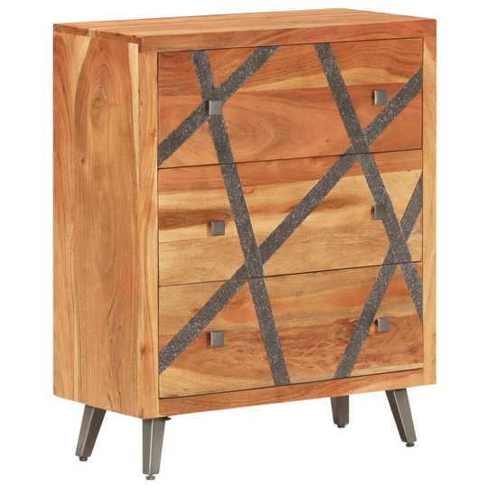 vidaXL Senkki 60x30x75 cm täysi akasiapuu