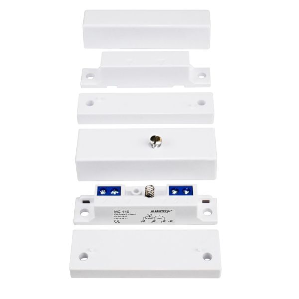 Alarmtech MC 440 Magneettikytkimet pinta-asennus, NC-toiminnolla valkoinen