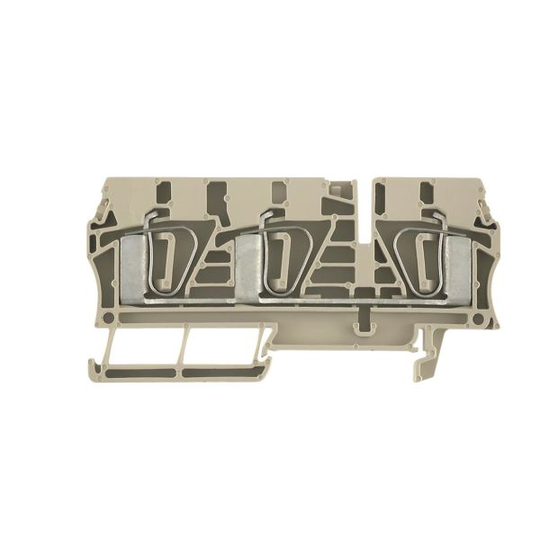 Weidmüller ZDU 6/3AN Läpivientiriviliitin beige, 0,5-6 mm², 41 A