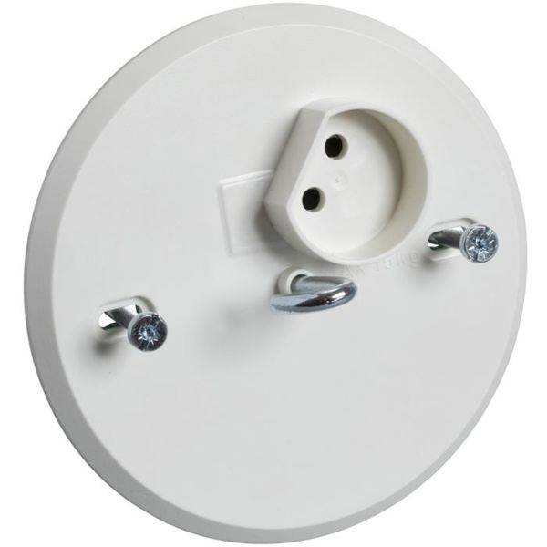 Schneider Electric 189504200 Valaisimen liitin maadoittamaton, 1-suuntainen, 2-napainen, koukullinen
