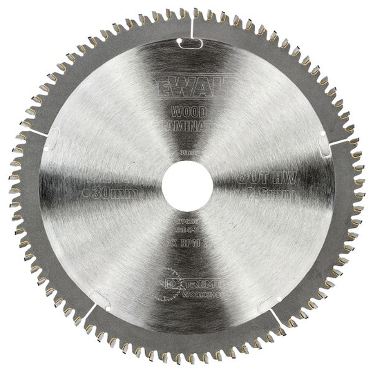 Dewalt DT4286-QZ Pyörösahanterä 216 x 30 mm, 80T