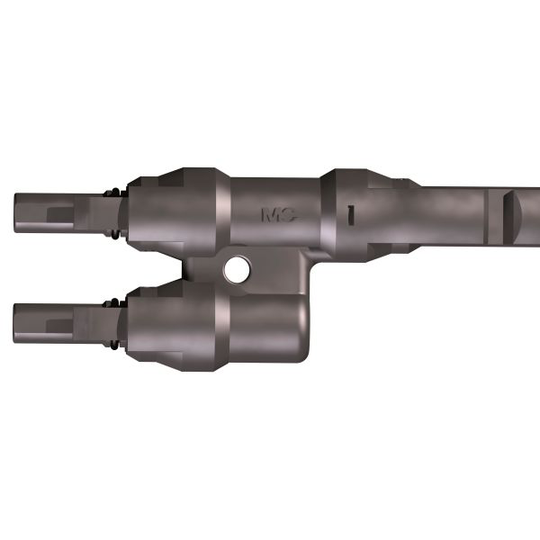 Z MC4 PV-AZB4 Haaroitusliitin aurinkosähköasennuksiin, 4 mm 1 uros, 2 naarasta