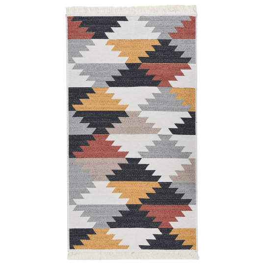 vidaXL Matto monivärinen 80x150 cm puuvilla