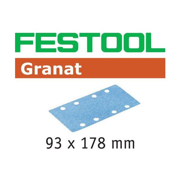 Festool STF GR Hiomapaperi 93x178mm 50 kpl. P80
