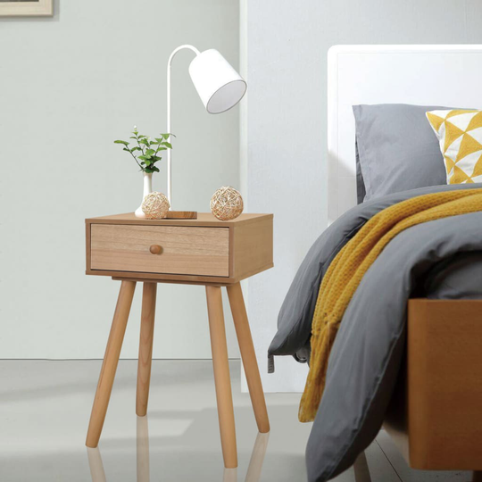 vidaXL Yöpöydät 2 kpl mänty 40x30x61 cm Ruskea