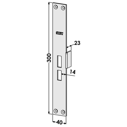 STEP ST803-A Päätelevy Tolppaan ST184 Vasen