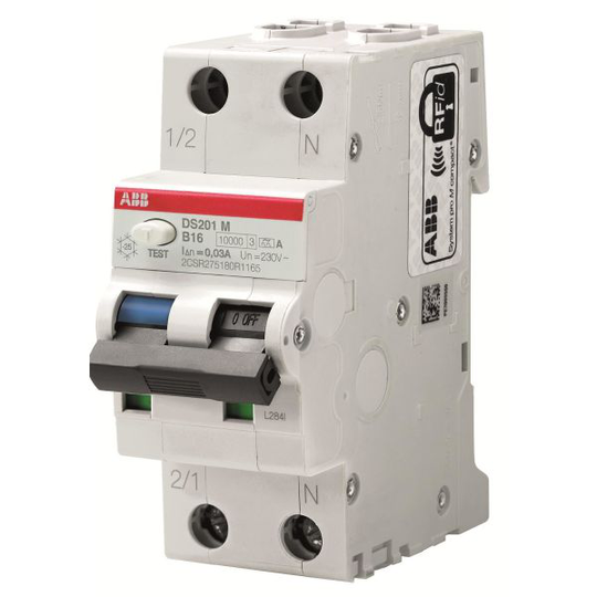 ABB 2CSR275180R3164 Henkilösuojakytkin 10 kA, C-käyrä, tyyppi A DS201M C16 A300