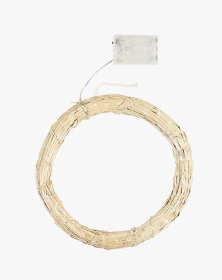 Straw circle led-koriste luonnonväri
