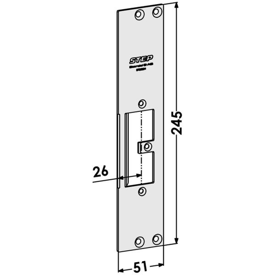 STEP ST9505H Tolppa malliin STEP 92 Preload, STEP 92 Release 51 mm, oikea