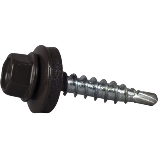 ESSVE 64915 Kateruuvi 4,8 x 28 mm, porakärki, 250 kpl Tummanruskea (RR32)