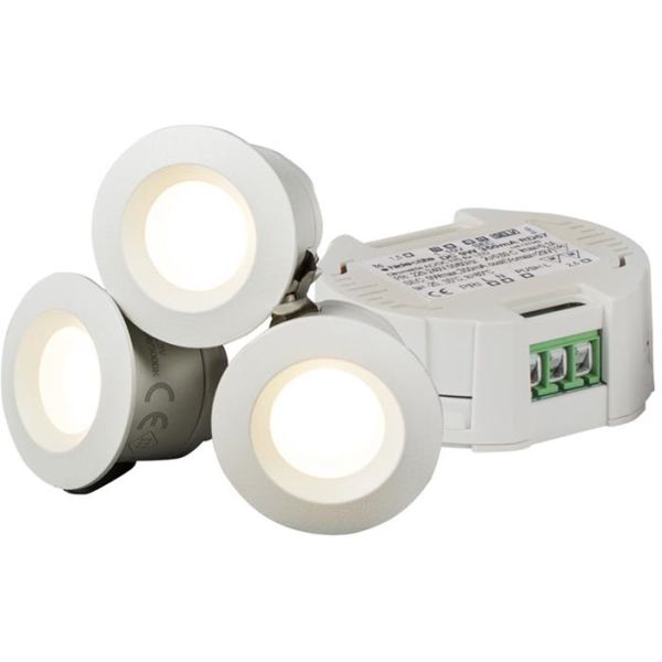 Hide-a-Lite Core Smart Alasvalot 45°, valkoinen, 2700 K