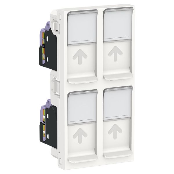 Schneider Electric Unica system+ Modulaarinen pistorasia upotettu asennus 4-toiminen