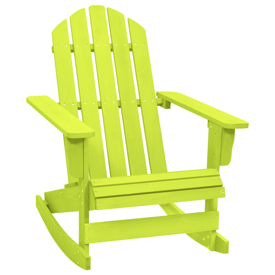 vidaXL Adirondack-puutarhan keinutuoli täysi kuusi vihreä