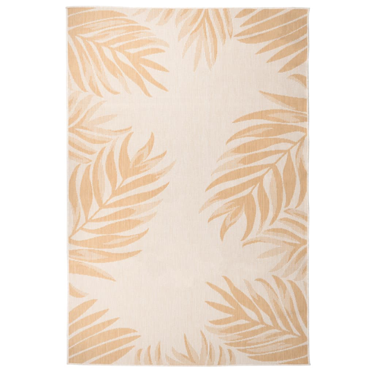 vidaXL Ulkomatto Flatweave 160x230 cm lehtikuvio