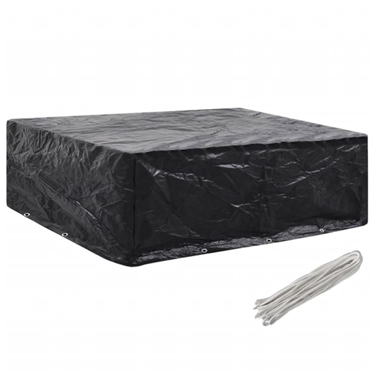 vidaXL Puutarhakalusteiden suoja 8 purjerengasta 250x210x90 cm