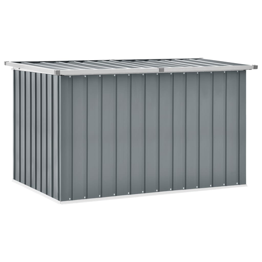 vidaXL Puutarhan varastoarkku harmaa 149x99x93 cm