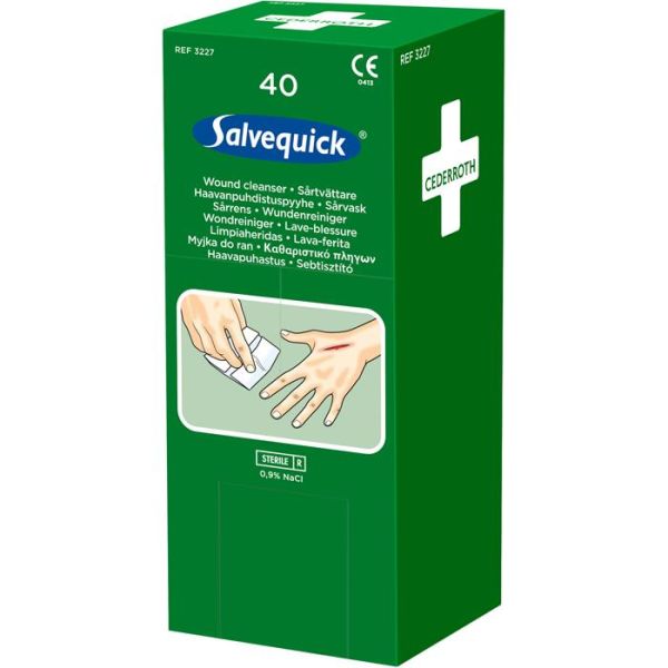 Salvequick 3227 Haavanpuhdistuspyyhe 40st