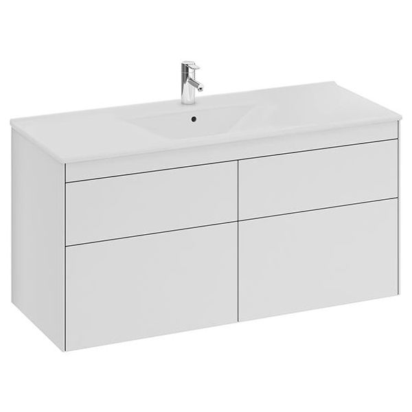 Ifö Sense SU Allaskaappi 120 cm, 4 laatikkoa, valkoinen