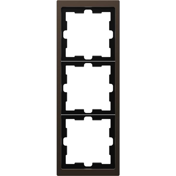 Schneider Electric MTN4030-6552 Yhdistelmäkehys 3 lokero, metalli Mocca
