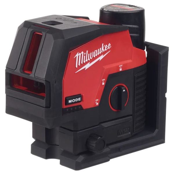 Milwaukee M12 CLLP-301C Yhdistelmälaser vihreä, sis. akut ja laturin