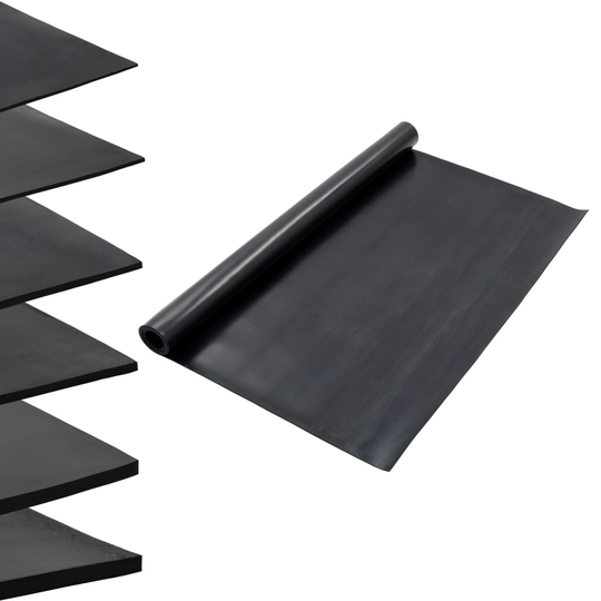 vidaXL Lattiamatto liukumaton kumi 1,2x2 m 3 mm sileä