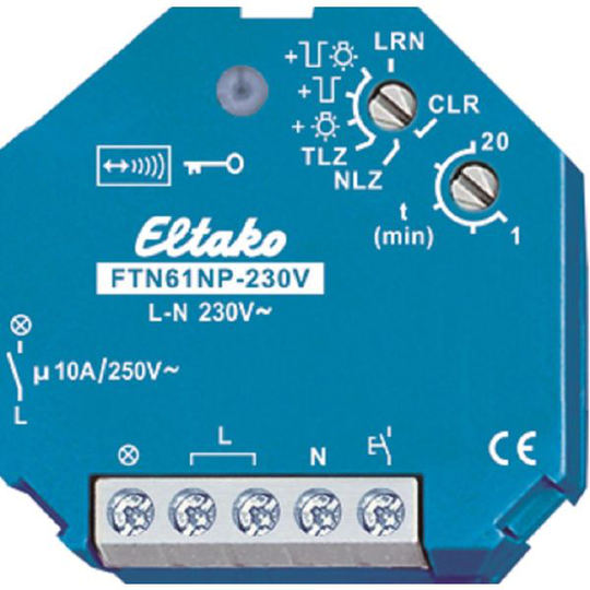 Eltako 30100130 Porrasvaloautomaatti 868 MHz, 230V AC, IP30