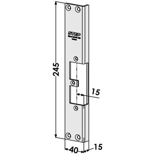 STEP ST9501V Tolppa mallille STEP 92 Preload ja Release 15 mm, vastaa ST6504/730