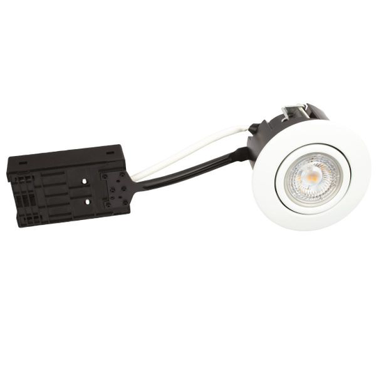 Scan Products Luna QI Downlight-valaisin 2700 K, 5 W, sisätilat Mattavalkoinen