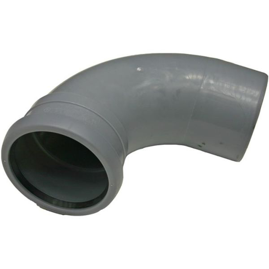 Pipelife 170376 Taivutettu putki 1 holkki, pitkä säde, 88,5°, 110 mm