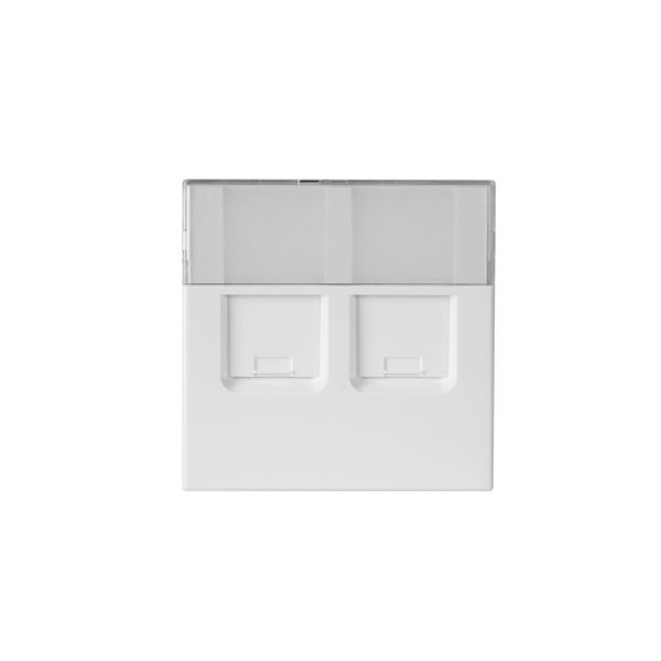 ABB 2TKA00001111 Keskiölevy 2xRJ45 valkoinen