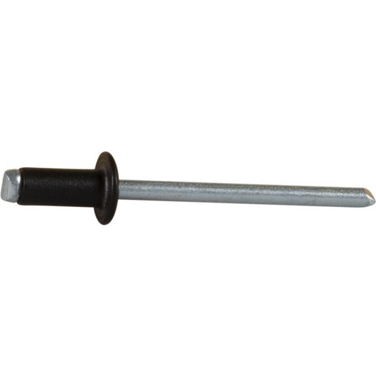 ESSVE 62733 Vetoniitit Ø4 x 8 mm, alumiini/teräs, avoin Musta, 650 kpl