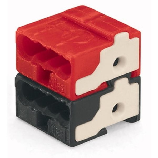 Wago 243-211 Kiristin 14 x 10 x 10 mm, 50 kpl/pakkaus Musta/punainen