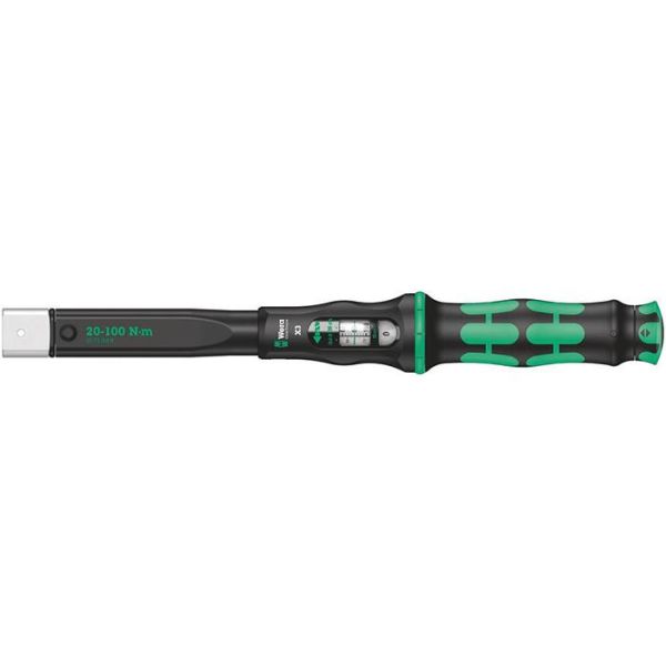 Wera Click-Torque X 3 Momenttiavain vaihtopäille, 9x12 mm 20-100 Nm