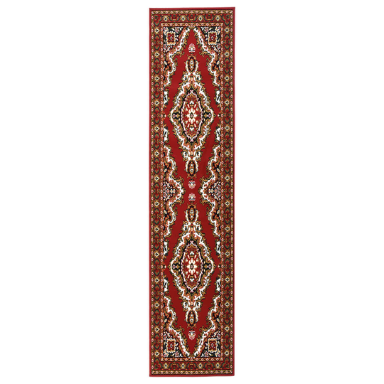 vidaXL Käytävämatto BCF itämainen punainen 100x450 cm