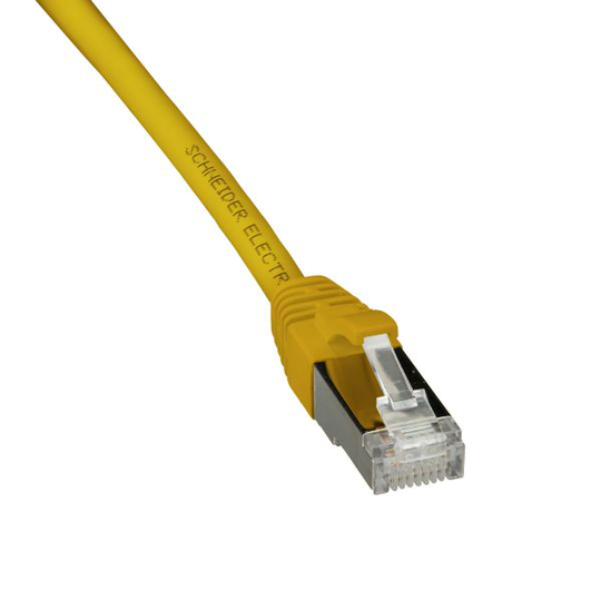 Schneider Electric ACTPC6ASFLS20YL Patch-kaapeli S/FTP, 2 x RJ45, keltainen 2 m
