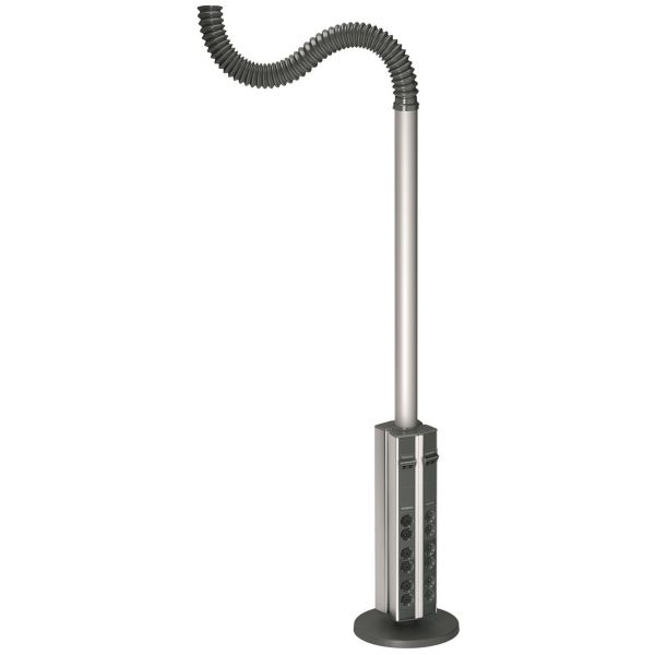Schneider Electric INS40440 Pistorasiapylväs 2150 mm, 4 osastoa Antrasiitti