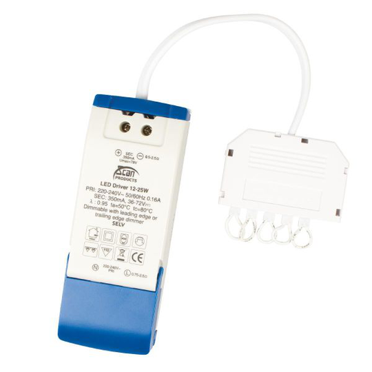 Scan Products 7981506 Toimilaite IP21 12-25 W, 36-72 V
