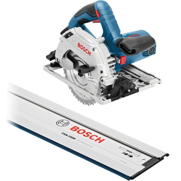 Bosch GKS 55+ GCE Pyörösaha sis. ohjainkiskon, 1350 W