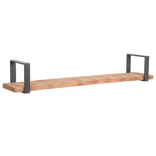 LABEL51 Seinähylly Slam 120x23x20 cm XXL puu/poltettu teräs