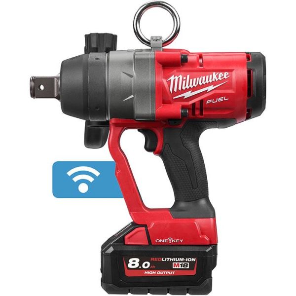 Milwaukee M18 ONEFHIWF1-802X Mutterinväännin sis. 8,0 Ah:n akut ja laturin