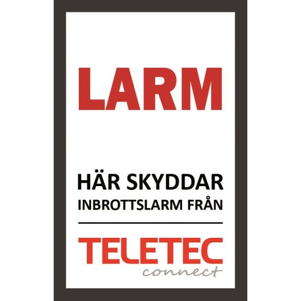 Teletec Connect 111851 Hälytyskyltti Itsekiinnittyvä 47 x 73 mm