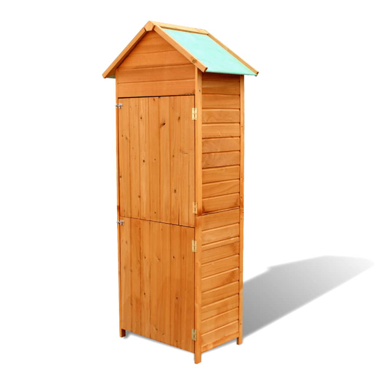 vidaXL Puutarhan Varastokaappi ruskea 79 x 49 x 190 cm