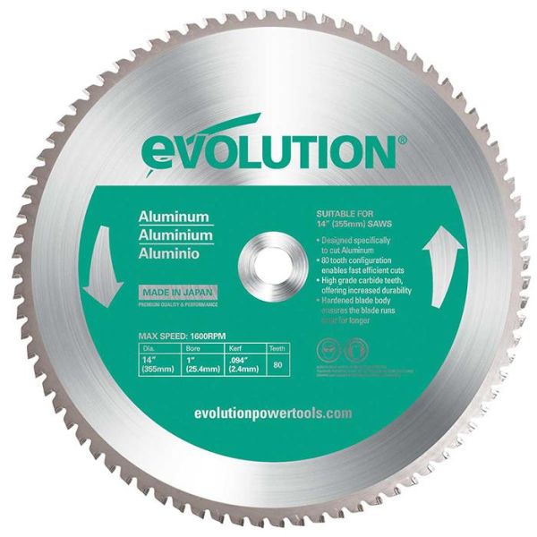 Evolution EV355A Sahanterä 355x2,0x25,4mm, 80T