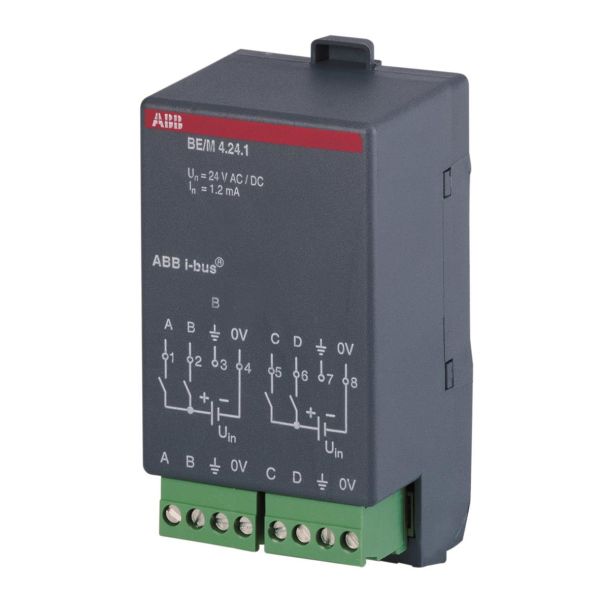 ABB 2CDG110006R0011 Binäärivastaanotin 4 kanavaa KNX 12–24 V, AC/DC