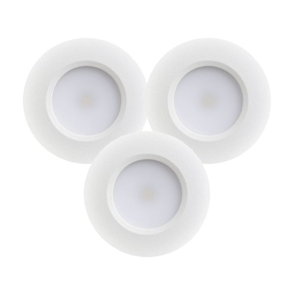 Designlight QB-308MW Downlight-valaisin valkoinen 3000 K, 3 kpl