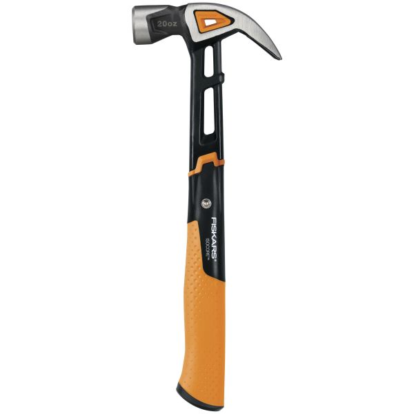 Fiskars IsoCore Puusepänvasara taivutettu haara L, 20 oz