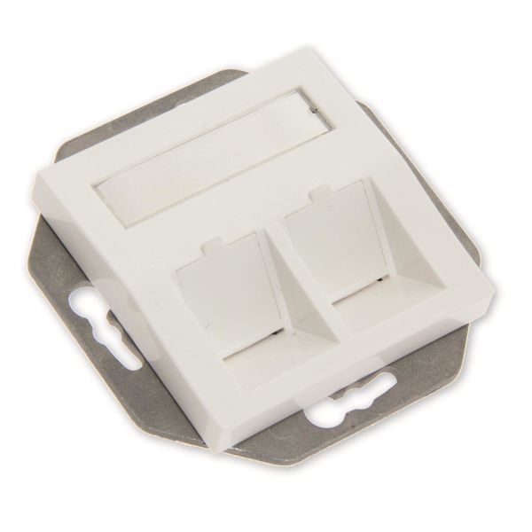 Eurolan 12B-1X-05WT Keskiölevy 2 x RJ45, 56 x 56 mm