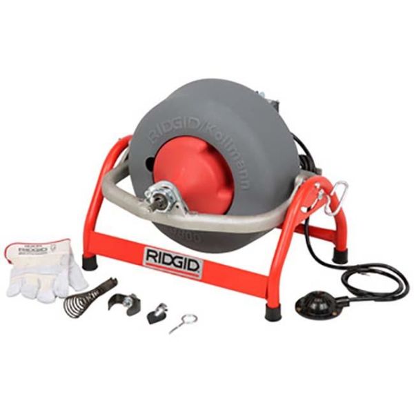Ridgid K-3800 Viemärinavauskone 230 V, autofeed 10 mm x 23 m